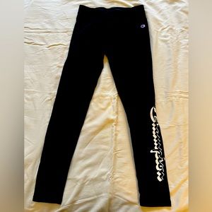 Girls Champion Leggings, Black, Size M